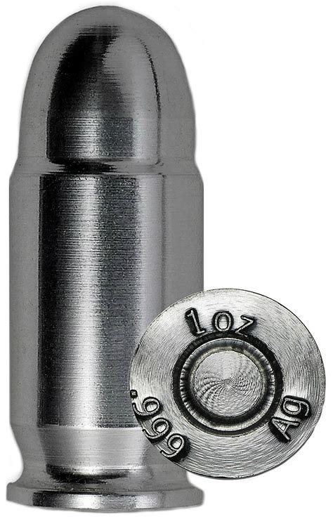 MintProducts > Silver Bullets > 1 oz Silver Bullet - .45 Caliber ACP ...