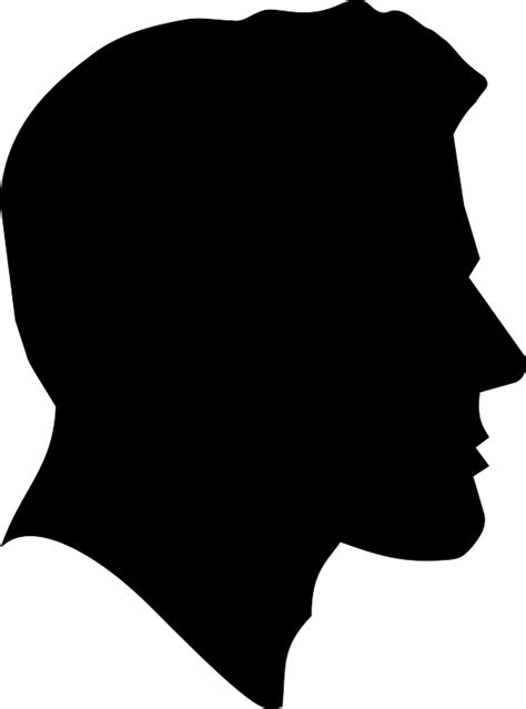 Male Profile Silhouette - Openclipart