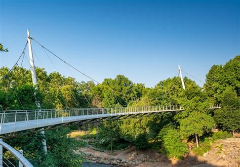 Premium Photo | Greenville South Carolina USA The Liberty Bridge at ...