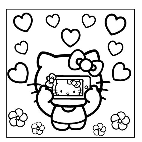 Pin on hellokitty | Hello kitty colouring pages, Hello kitty coloring ...