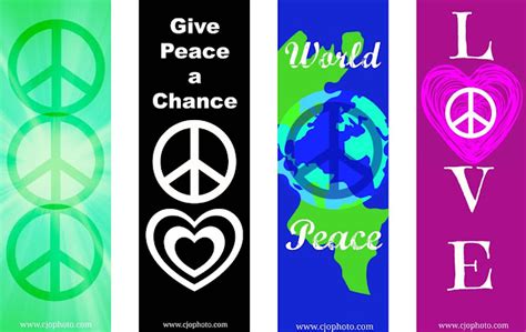 CJO Photo: Printable Bookmarks: Peace