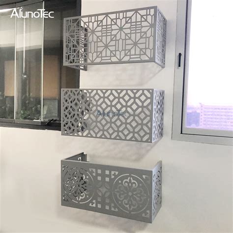 Decorative Outdoor Air Conditioner Cover : Modern Design Aluminum Air ...