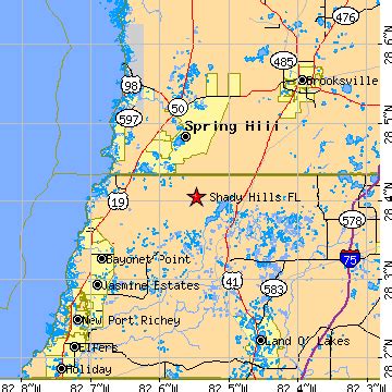 Shady Hills, Florida (FL) ~ population data, races, housing & economy