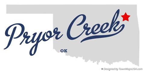 Map of Pryor Creek, OK, Oklahoma