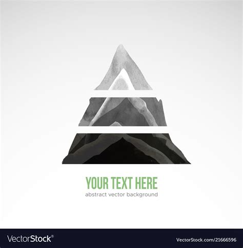 Abstract composition with triangle hand drawn Vector Image