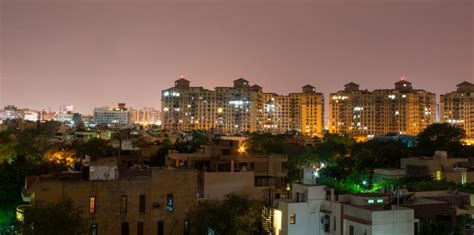 Gurgaon, India skyline stock photo. Image of developing - 41217416