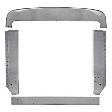 Peterbilt 359 Grill Surround Trim Set Stainless Steel - Raney's Truck Parts