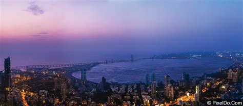 Aerial view Mumbai | Night Aerial Panorama of Mumbai | Night view of Mumbai