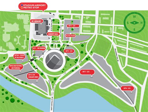 Scott Stadium Parking Map