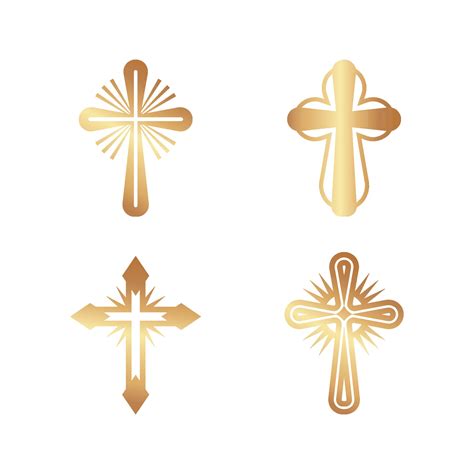 Christians cross Religion vector symbols jesus catholicism 3328354 ...