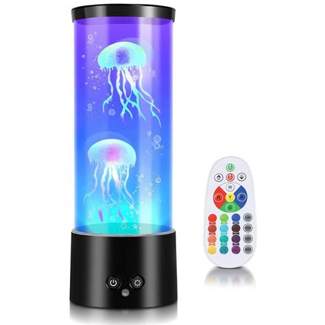 RGB Jellyfish Lamp Jellyfish Aquarium with Remote Control Lava Lamp ...