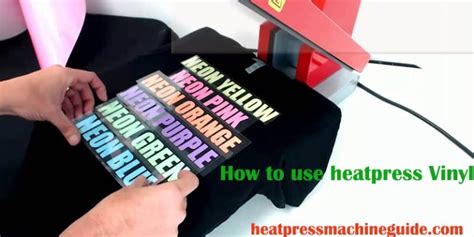 How to Use Heat Press Vinyl