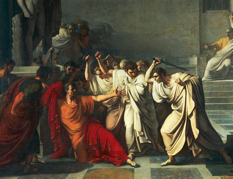 The Death Of Julius Caesar Painting by Vincenzo Camuccini