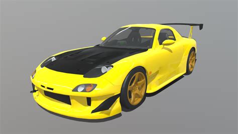 Mazda rx7 FD initial d - DownloadFree3D.com