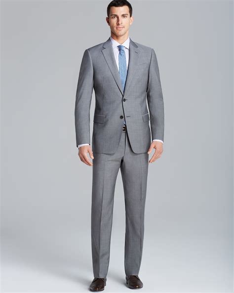 Lyst - Armani Giorgio End On End Suit - Regular Fit in Gray for Men