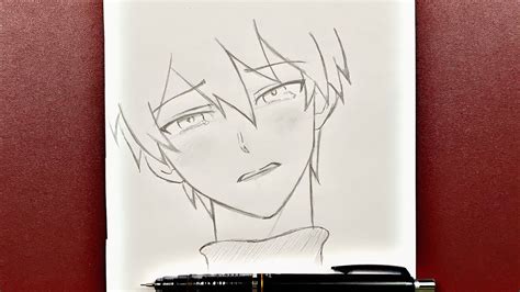 Easy anime drawing | how to draw handsome anime boy step-by-step - YouTube