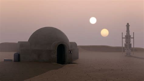 Star Wars the Lars homestead at Tatooine - Virtual Backgrounds