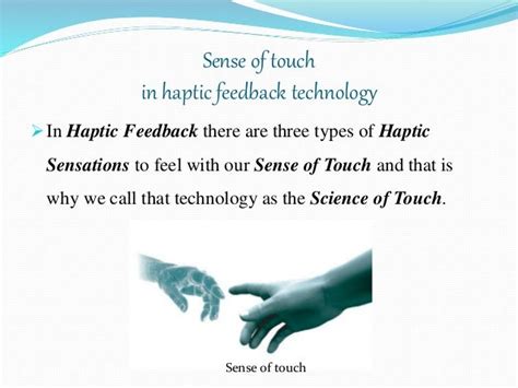 Haptic touch feedback technology ppt