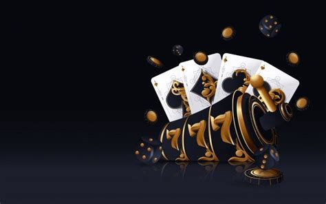 Gold Casino Slot with Poker Cards and Chips