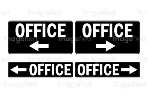 Office directions signs stickers - Imagefied