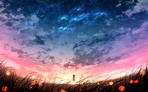 Anime Field Background Hd - Lavandaria Wallpaper