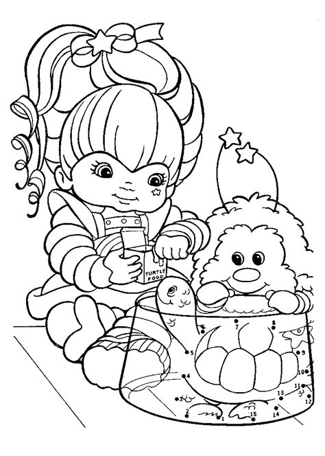 Rainbow brite coloring pages to download and print for free