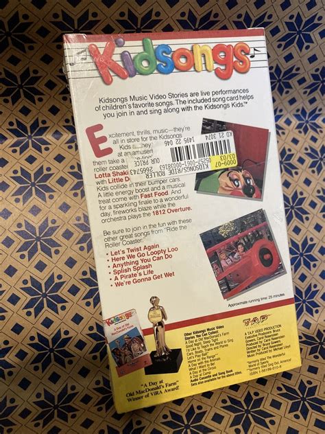 Kidsongs Ride the Roller Coaster VHS Brand New Sealed Sing Along Songs ...