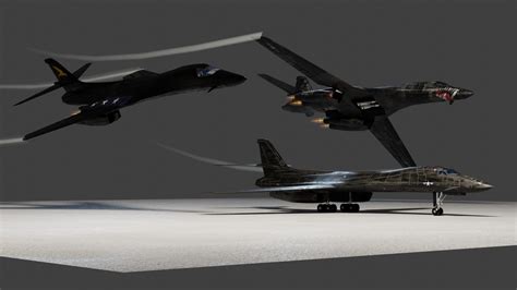 Rockwell B-1B Lancer 3D Model by NETRUNNER_pl