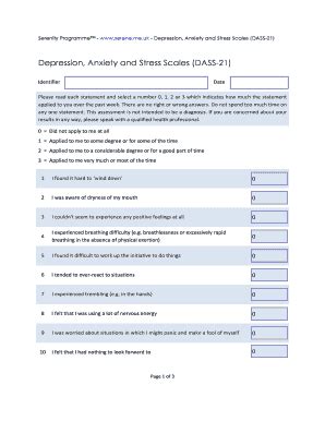 Dass 21 Scoring Excel - Fill Online, Printable, Fillable, Blank | pdfFiller