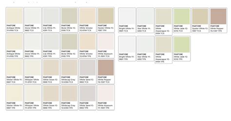 PANTONE WHITE | Pantone colour palettes, Paint color chart, Pantone ...