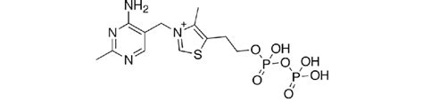 6: Chemical structure of thiamine pyrophosphate. From left to right ...