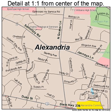 Alexandria Virginia Street Map 5101000