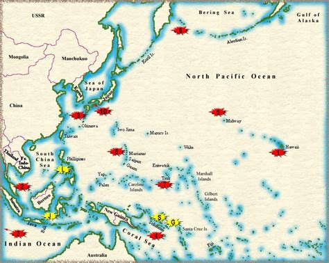 (Map developed from Evans, 'The Japanese Navy in World War II.')