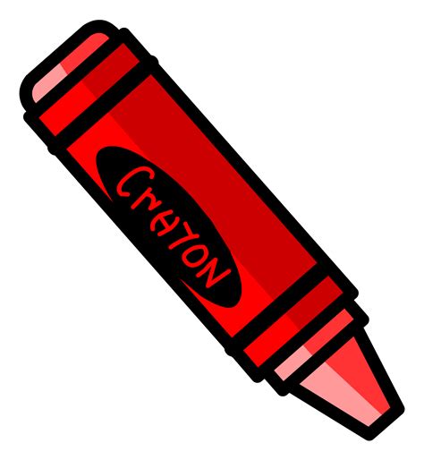 Free crayon clipart image 7 red png – Clipartix