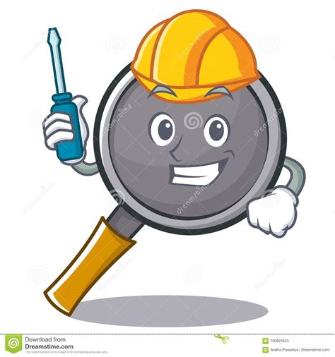 Automotive Frying Pan Cartoon Character Stock Vector - Illustration of ...