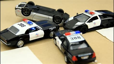 Toy police chase cars. Police cars for kids - YouTube