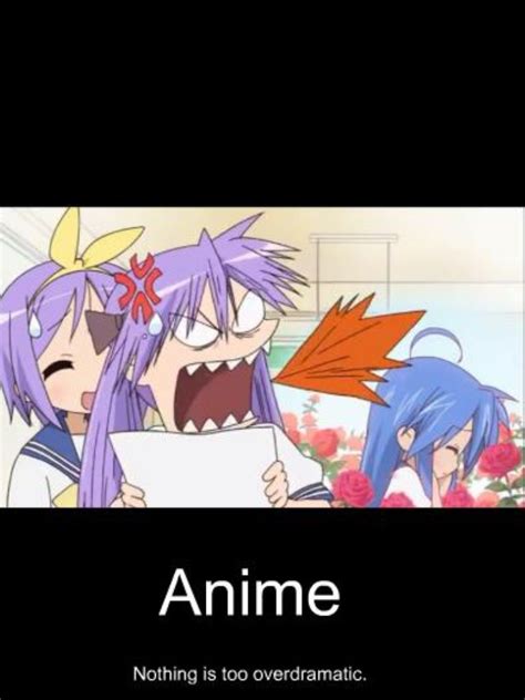 Lucky Star- Anime, nothing is too overdramatic | Anime funny, Anime ...