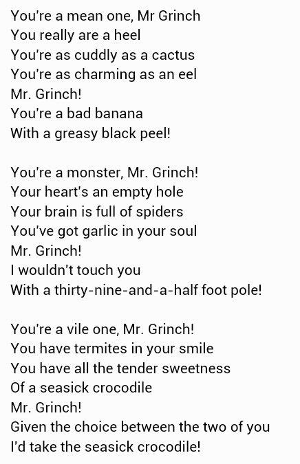 You're a Mean One Mr. Grinch ~ Thurl Ravenscroft ( So only 9 days till ...