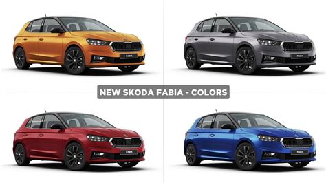 New 2022 SKODA FABIA COLORS - YouTube