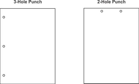 Standard 3 Hole Punch Size - A Pictures Of Hole 2018