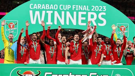 ENGLAND MANCHESTER UNITED WIN 2023 CARABAO CUP TO END SIX-YEAR TROPHY ...