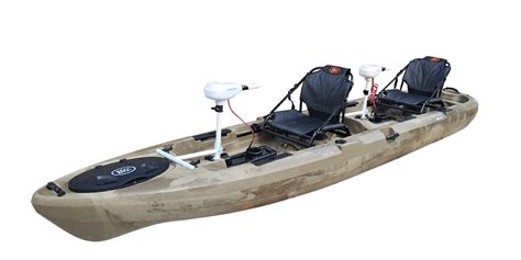 BKC PK14 Tandem Kayak with Trolling Motor