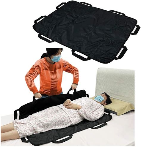 Positioning Bed Pad Patient Transfer Sheet with Handles Draw Sheets ...