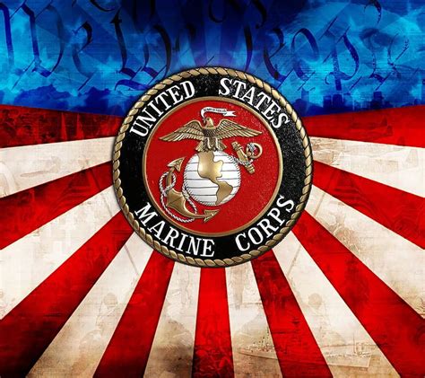 Marines Logo With Flag, Marine Logo HD wallpaper | Pxfuel