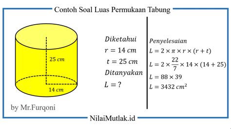 Rumus Tabung Cara Menghitung Volume Luas Permukaan Contoh Soal - Riset