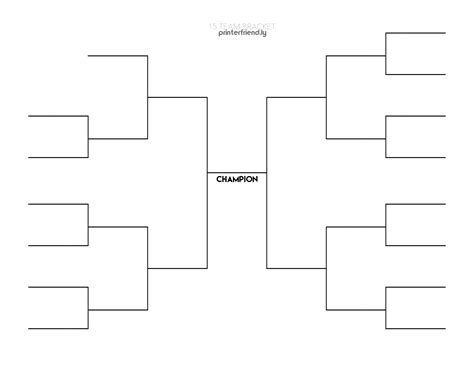 10 64 Team Bracket Template - Template Guru