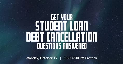 Get Your Student Loan Debt Cancellation Questions Answered - United ...