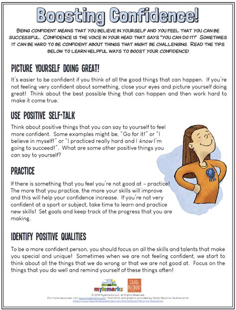 Self-Esteem and Confidence Building Worksheets for Kids and Teens ...