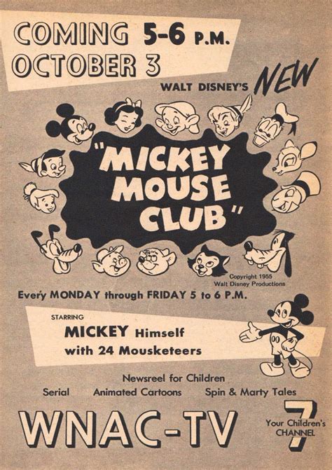 Mickey Mouse Club 1955 | The '50s' Revisited | Pinterest | Mickey mouse ...