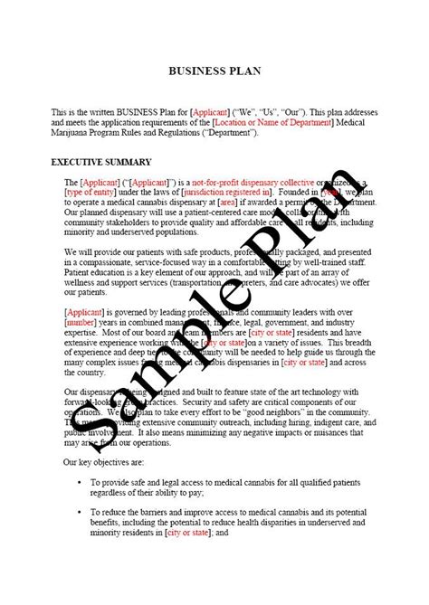 Free Printable Business Plan Sample Form (GENERIC) | Sample Printable ...